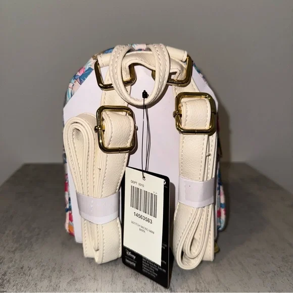 Loungefly Lilo And Stitch Sunglasses Tropical Flowers Micro Mini Backpack New - Picture 3 of 6